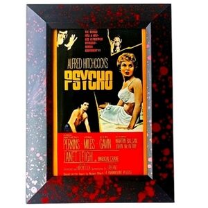 Alfred Hitchcock Psycho vintage Horror Retro Halloween Spooky Erie Framed Print
